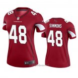 Maglia NFL Legend Donna Arizona Cardinals Isaiah Simmons Rosso