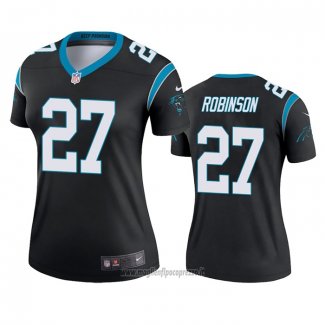 Maglia NFL Legend Donna Carolina Panthers Kenny Robinson Nero