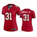 Maglia NFL Legend Donna Tampa Bay Buccaneers Antoine Winfield Jr. Rosso