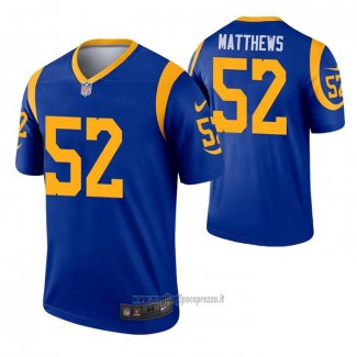 Maglia NFL Legend Los Angeles Rams Clay Matthews Blu