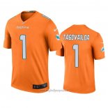 Maglia NFL Legend Miami Dolphins Tua Tagovailoa Arancione Color Rush