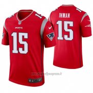 Maglia NFL Legend New England Patriots 15 Dontrelle Inman Inverted Rosso