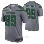 Maglia NFL Legend New York Jets Mark Gastineau Inverted Grigio