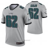 Maglia NFL Legend Philadelphia Eagles Jason Kelce Inverted Grigio