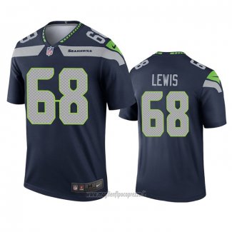 Maglia NFL Legend Seattle Seahawks Damien Lewis Blu