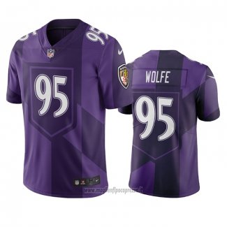 Maglia NFL Limited Baltimore Ravens Derek Wolfe Citta Edition Viola