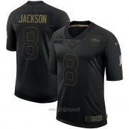 Maglia NFL Limited Baltimore Ravens Jackson 2020 Salute To Service Nero