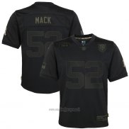 Maglia NFL Limited Bambino Chicago Bears Khalil Mack 2020 Salute To Service Nero