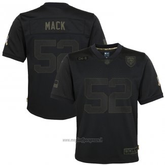 Maglia NFL Limited Bambino Chicago Bears Khalil Mack 2020 Salute To Service Nero