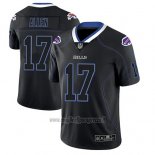 Maglia NFL Limited Buffalo Bills Josh Allen Nero Color Rush 2018 Lights Out
