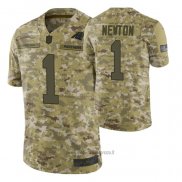 Maglia NFL Limited Carolina Panthers 1 Cam Newton 2018 Salute To Service Camuffamento