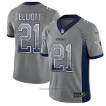 Maglia NFL Limited Dallas Cowboys Elliott Rush Drift Fashion Grigio
