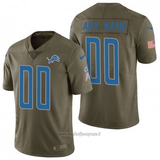 Maglia NFL Limited Detroit Lions Personalizzate 2017 Salute To Service Verde