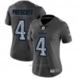 Maglia NFL Limited Donna Dallas Cowboys Prescott Static Fashion Grigio