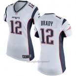 Maglia NFL Limited Donna New England Patriots 12 Brady Bianco