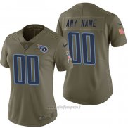 Maglia NFL Limited Donna Tennessee Titans Personalizzate 2017 Salute To Service Verde