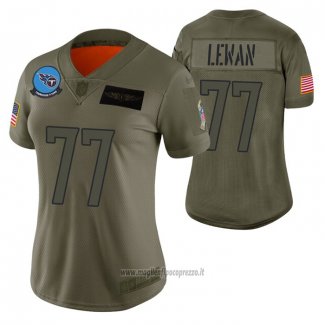 Maglia NFL Limited Donna Tennessee Titans Taylor Lewan 2019 Salute To Service Verde
