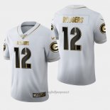 Maglia NFL Limited Green Bay Packers Aaron Rodgers Golden Edition Bianco
