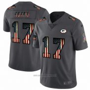 Maglia NFL Limited Green Bay Packers Adams Retro Flag Nero