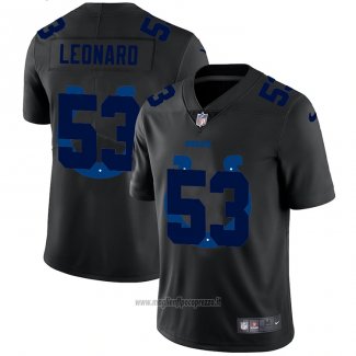 Maglia NFL Limited Indianapolis Colts Leonard Logo Dual Overlap Nero