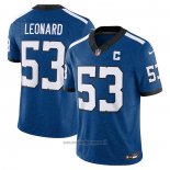 Maglia NFL Limited Indianapolis Colts Shaquille Leonard Vapor F.U.S.E. Blu2