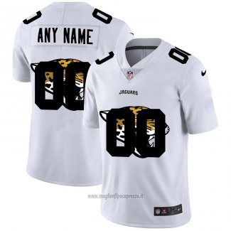 Maglia NFL Limited Jacksonville Jaguars Personalizzate Logo Dual Overlap Bianco