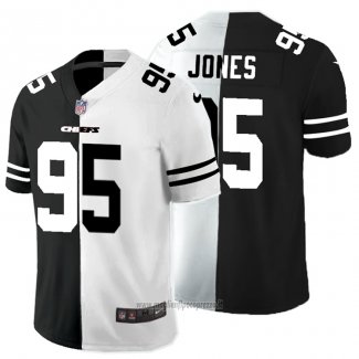Maglia NFL Limited Kansas City Chiefs Jones Black White Split