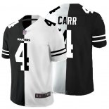Maglia NFL Limited Las Vegas Raiders Carr Black White Split