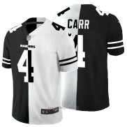 Maglia NFL Limited Las Vegas Raiders Carr Black White Split
