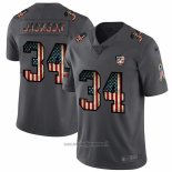 Maglia NFL Limited Las Vegas Raiders Jackson Retro Flag Nero