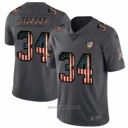 Maglia NFL Limited Las Vegas Raiders Jackson Retro Flag Nero