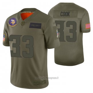 Maglia NFL Limited Minnesota Vikings Dalvin Cook 2019 Salute To Service Verde
