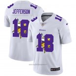 Maglia NFL Limited Minnesota Vikings Jefferson Logo Dual Overlap Bianco