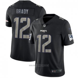 Maglia NFL Limited New England Patriots Brady Black Impact