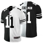 Maglia NFL Limited New England Patriots Edelman Black White Split