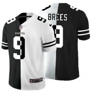 Maglia NFL Limited New Orleans Saints Brees Black White Split