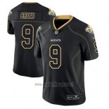 Maglia NFL Limited New Orleans Saints Drew Brees Saints Nero Color Rush 2018 Lights Out