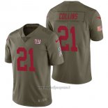 Maglia NFL Limited New York Giants 21 Landon Collins 2017 Salute To Service Verde