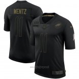 Maglia NFL Limited Philadelphia Eagles Wentz 2020 Salute To Service Nero