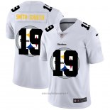 Maglia NFL Limited Pittsburgh Steelers Smith-Schuster Logo Dual Overlap Bianco