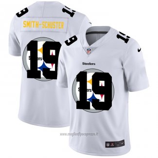 Maglia NFL Limited Pittsburgh Steelers Smith-Schuster Logo Dual Overlap Bianco