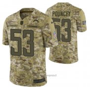 Maglia NFL Limited San Diego Chargers 53 Mike Pouncey 2018 Salute To Service Camuffamento