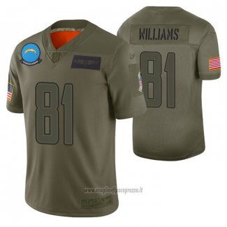 Maglia NFL Limited San Diego Chargers Mike Williams 2019 Salute To Service Verde