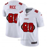 Maglia NFL Limited San Francisco 49ers Rice Logo Dual Overlap Bianco