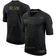 Maglia NFL Limited Seattle Seahawks Wilson 2020 Salute To Service Nero