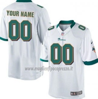Maglia NFL Miami Dolphins Personalizzate Bianco