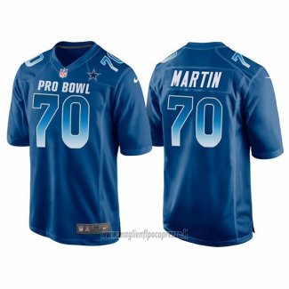 Maglia NFL Pro Bowl Dallas Cowboys 70 Zack Martin NFC 2018 Blu