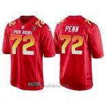 Maglia NFL Pro Bowl Las Vegas Raiders 72 Donald Penn AFC 2018 Rosso