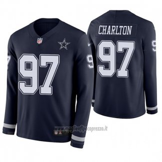 Maglia NFL Therma Manica Lunga Dallas Cowboys Taco Charlton Blu