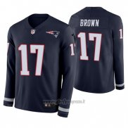Maglia NFL Therma Manica Lunga New England Patriots Antonio Brown Therma Blu